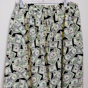 Money print pocket skirt - size large